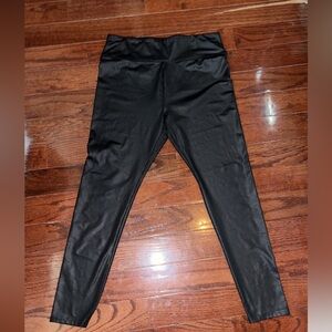 Faux leather leggings